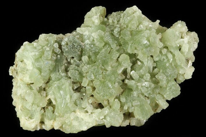 Green Prehnite Crystal Cluster - Morocco #80682